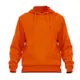 Fleece Pullover Hoodies - Size Large, Safety Orange (1 of 2)