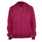 Ladies Full Zip Hoodies - Size S-XL, Ruby
