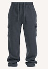 Men's Open Leg Fleece Cargo Sweatpants - 3XL-5XL image number null