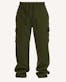 Men's Open Leg Fleece Cargo Sweatpants - Size 3XL-5XL, Military Green