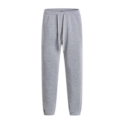 Men's Fleece Jogger Sweatpants - Size Large, Light Gray