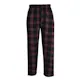 Men's Polar Fleece Pajama Pants - Size S-2XL, Black/Red (1 of 2)