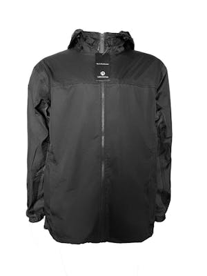 Men's Waterproof Full Zip Raincoats - Size 2XL, Black