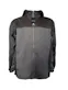 Men's Waterproof Full Zip Raincoats - Size Large, Black/Gray