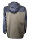 Men's Waterproof Full Zip Raincoats - Size 2XL, Navy/Gray (2 of 2)