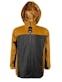 Men's Waterproof Full Zip Raincoats - Size Medium, Saddle/Gray