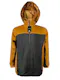 Men's Waterproof Full Zip Raincoats - Size 2XL, Saddle/Gray (1 of 2)