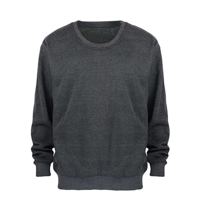 Men's Crew Neck Fleece Pullovers - Size 2XL, Dark Gray