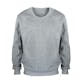 Men's Crew Neck Fleece Pullovers - Size 5XL, Light Gray