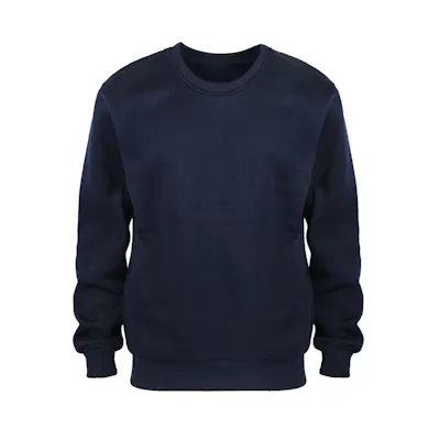 Men's Crew Neck Fleece Pullovers - Size Small, Navy