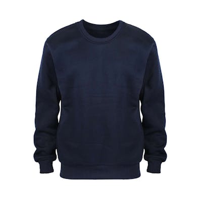Men's Crew Neck Fleece Pullovers - Size Medium, Navy