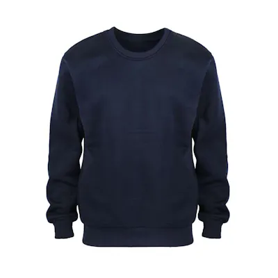 Men's Crew Neck Fleece Pullovers - Size 2XL, Navy