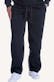 Men's Fleece Open Leg Sweatpants - Size 2XL, Black