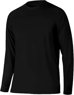 Men's Thermal Top - Size Large, Black