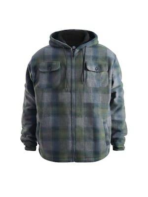 Men's Plaid Berber Sherpa Lined Jackets, S-2XL
