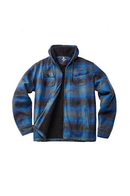 Men's Plaid Berber Sherpa Lined Jackets, S-2XL