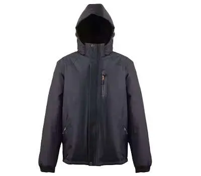 Men's Insulated PVC Coating Jackets, Black, S-2X
