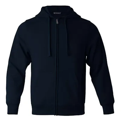 Fleece Full Zip Hoodies - Size XLarge, Black