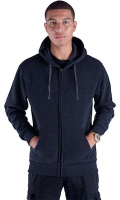 Men's Fleece Full Zip Hoodies - Size Large, Navy
