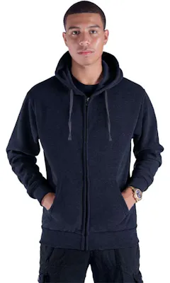 Men's Fleece Full Zip Hoodies - Size XLarge, Navy