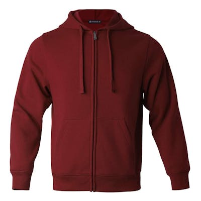 Fleece Full Zip Hoodies - Size Large, Wine