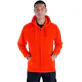 Men's Fleece Full Zip Hoodies - Size Large, Safety Orange