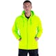 Men's Fleece Full Zip Hoodies - Size Large, Safety Yellow