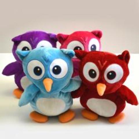 rainbow owl plush