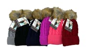 Kids' Cable Knit Beanies - Assorted