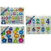 Wooden Peg Puzzles - Assorted