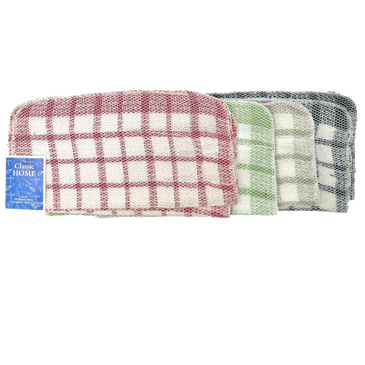 Wholesale Classic Home Scrubber Dish Cloth 2 Pack DollarDays