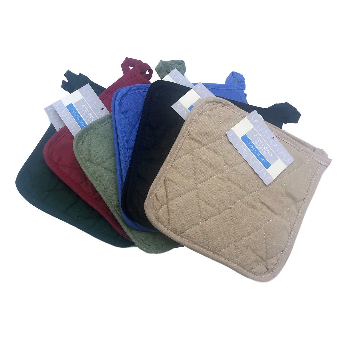 Wholesale Classic Home Solid Woven Pot Holder 8 x 8 Cotton