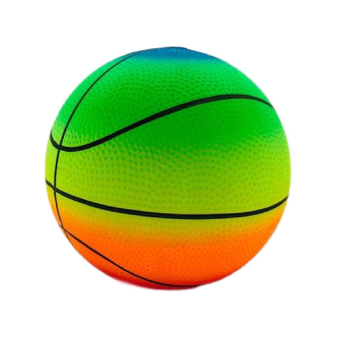 8.5" NEON RAINBOW BASKET/ FOOTBALL  DEFLATED QUALITY  BALL  180g 