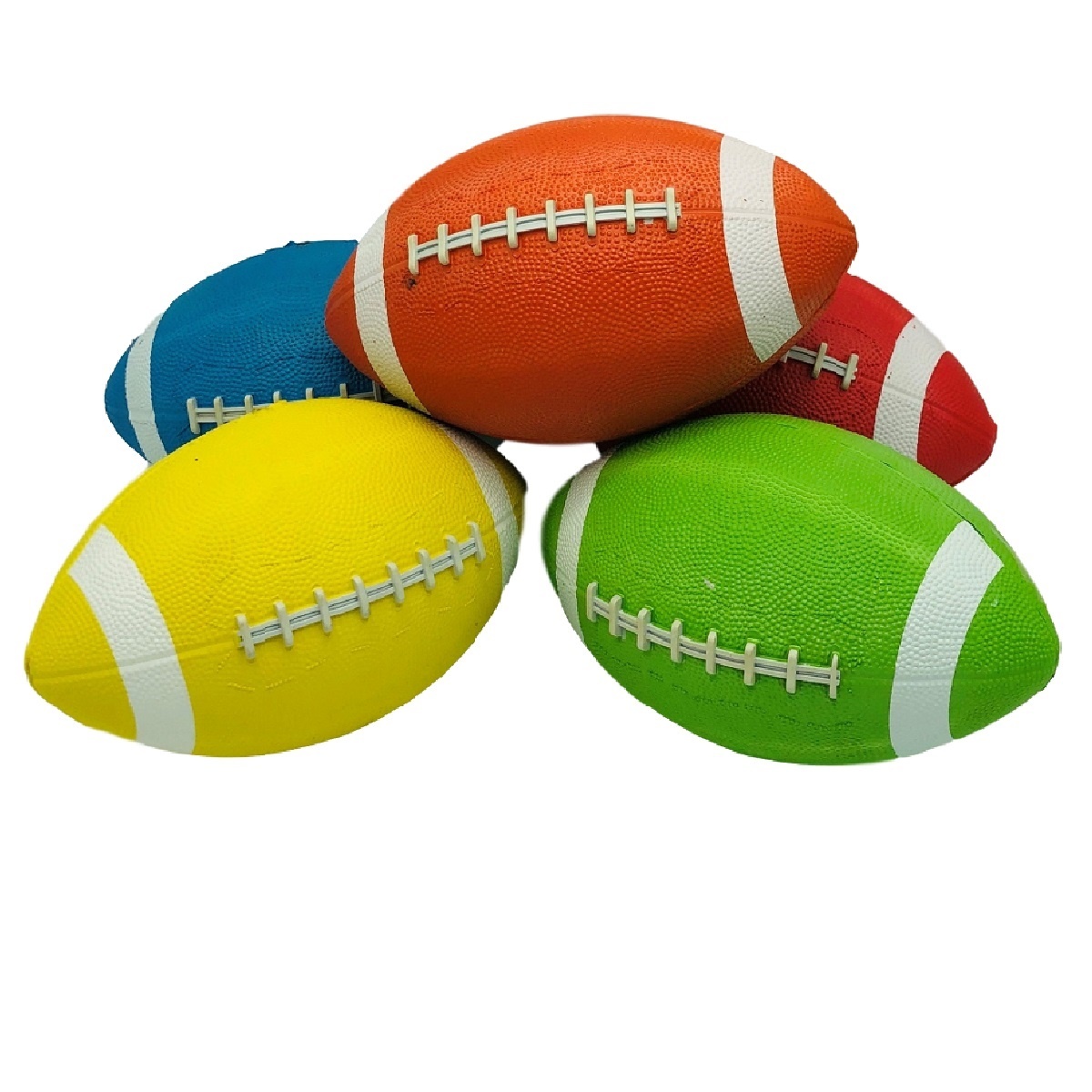 Wholesale Solid Colored Rubber Footballs DollarDays