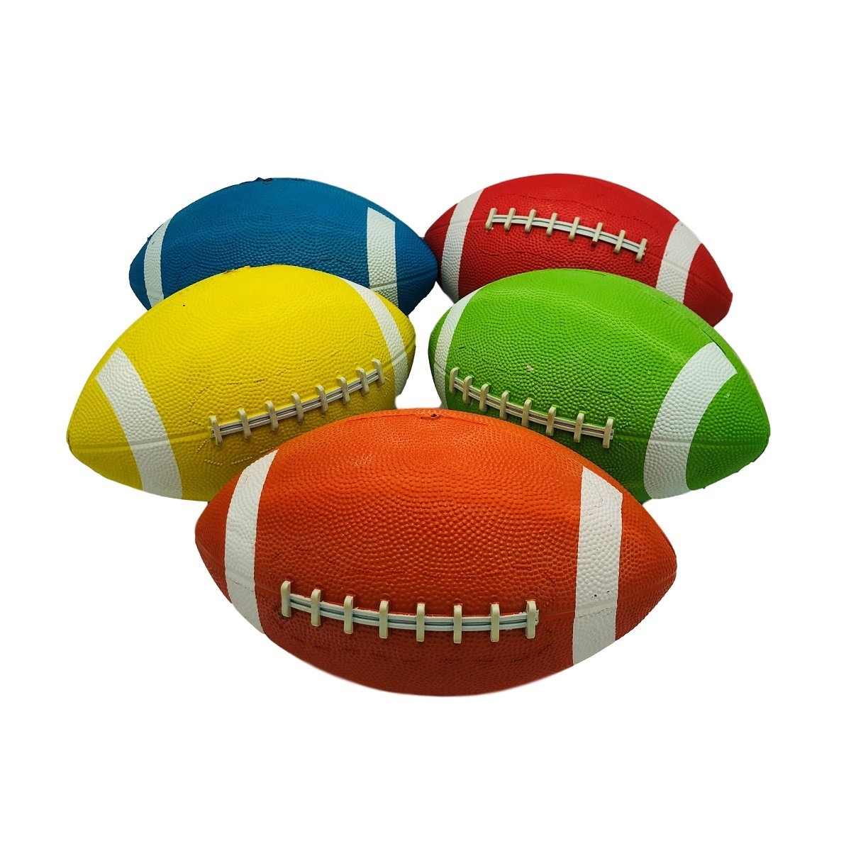 Wholesale Solid Colored Rubber Footballs DollarDays