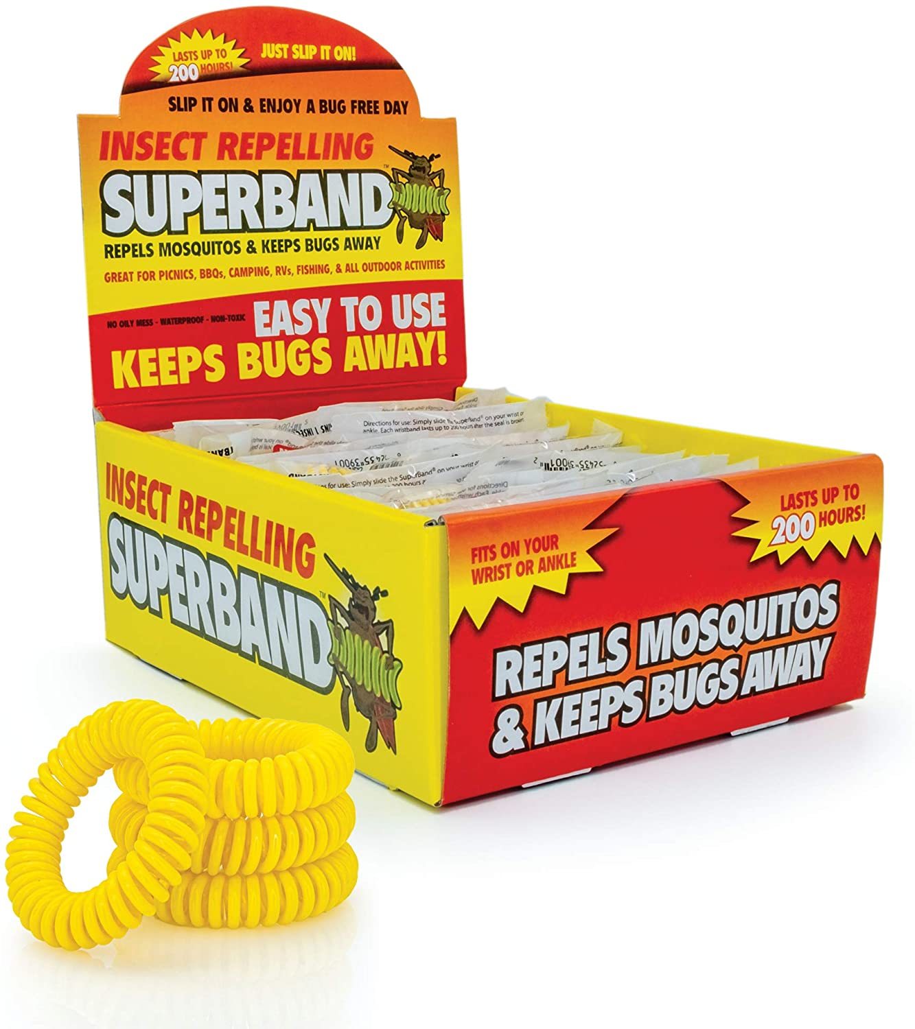 Wholesale Insect Repelling Bug Bracelets Counter Display