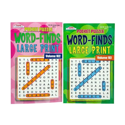 Wholesale Word Search Books - 96 Pages, Pocket Size