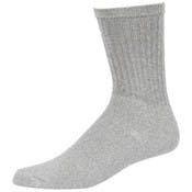 Cotton Crew Sport Socks - 10-13, Gray