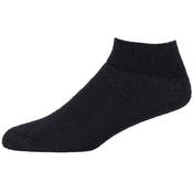 Adult Ankle Socks - Black, 9-11, Stretch Knit