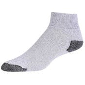 Stretch Knit Quarter Sport Socks - 9-11, Gray
