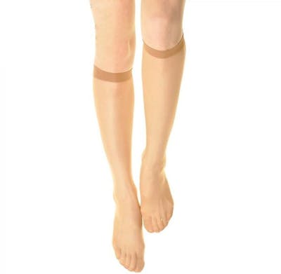 Women's Sheer Knee-High Socks - High Nude, 15D, Nylon