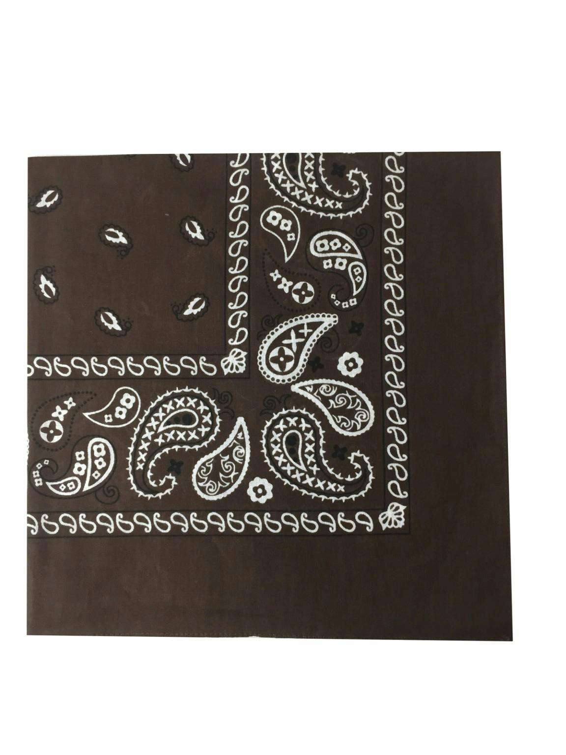 Bulk Wholesale Paisley Bandanas, Burgundy DollarDays