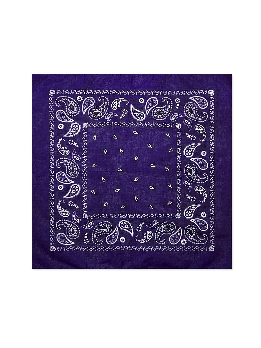 Bulk Wholesale Burgundy Paisley Bandanas