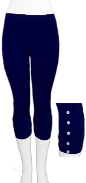 Wholesale Women's Capri Leggings with Accessory - Navy 3-Pack (SKU 891295) DollarDays