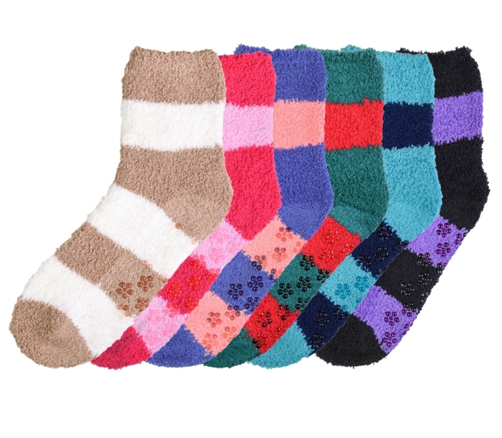 Women Hi-Bulk Acrylic Crew Socks Amazingly Soft Made in USA W7111 