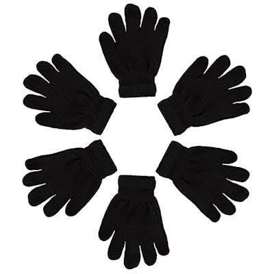 Adult Winter Gloves - Black, Magic Stretch