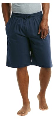 Men's Knit Shorts - Navy, S-XL, Cotton