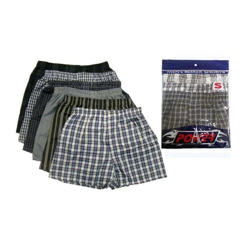 A-POWER Men's Boxer Shorts - Plaid  Medium  3 Pack