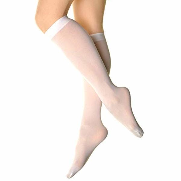 white knee stockings