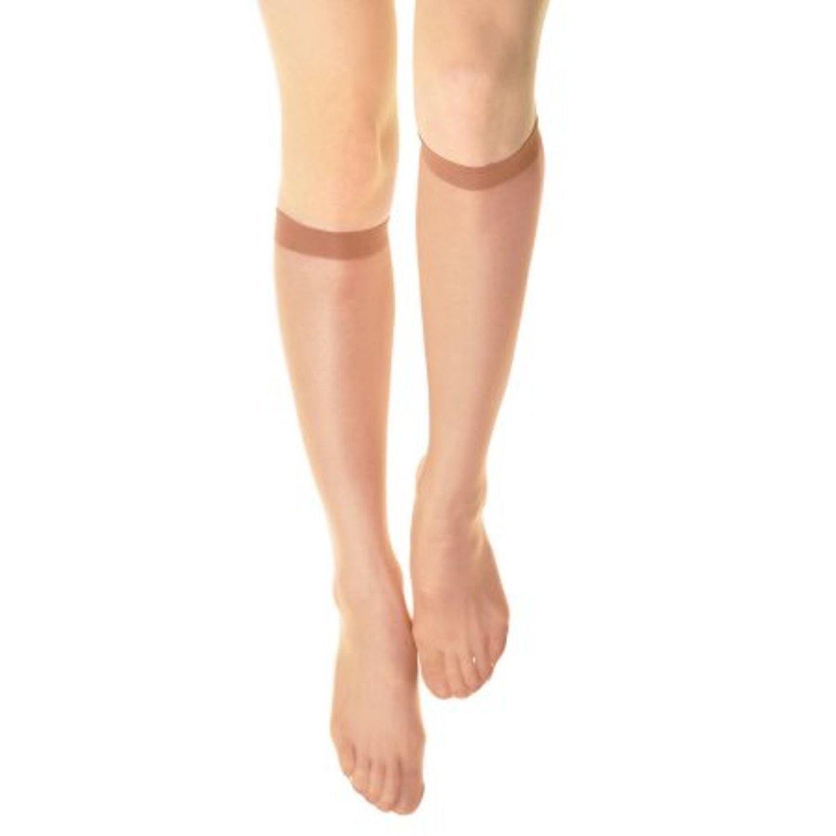 Wholesale Women's 15D Sheer Nylon Knee High Suntan (SKU 2316556
